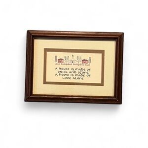 Brown Framed Inspirational Quote Wall Art